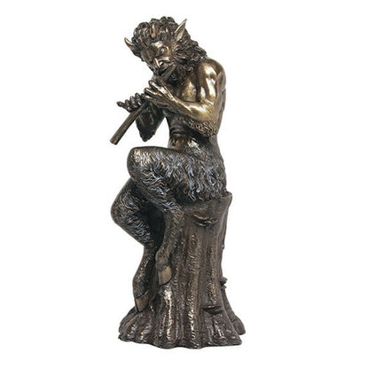 Statue of Satyr Greek Pan God of the Forest Sculpture Figurine