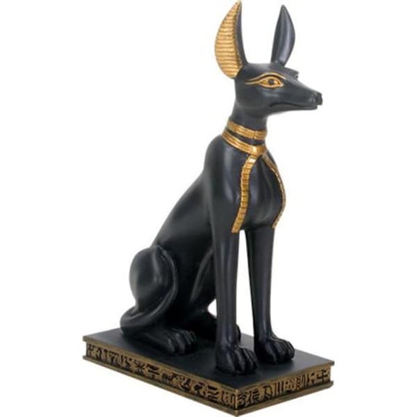 Anubis the Jackal God Statue Egyptian Dog patron of the dead and embalming