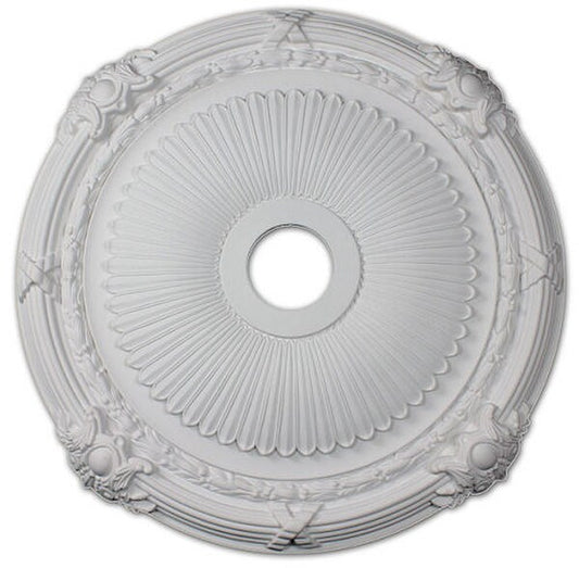 Bright White Ceiling Tile - Embellished Ornate Ceiling Medallion
