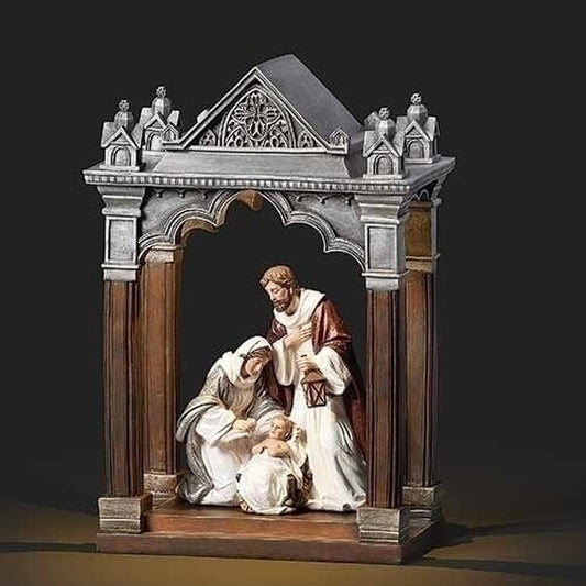 Holy Family Lighted Church Shrine Statue Christmas Joseph Mary
