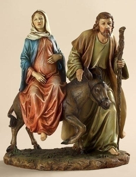 Flight out of Egyptian Virgin Mary on Donkey with Joseph Walking