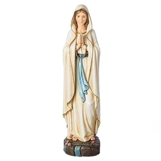 Our Lady of Lourdes Figure Statue Religious Cathlic Icon Sculpture