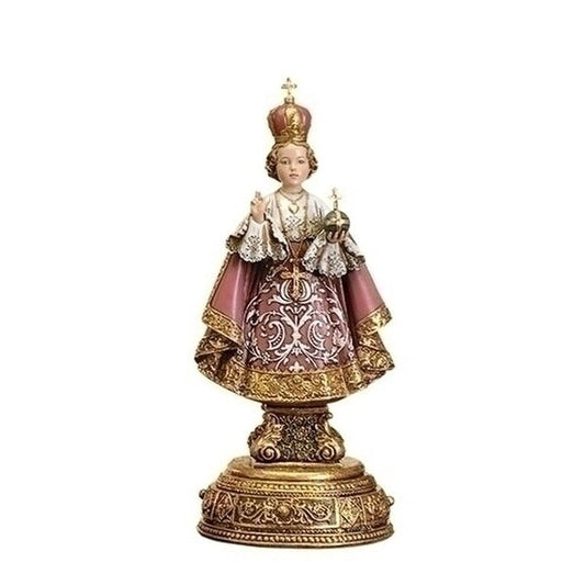 Infant of Prague Heavenly Protectors Statue with Prayer Drawer