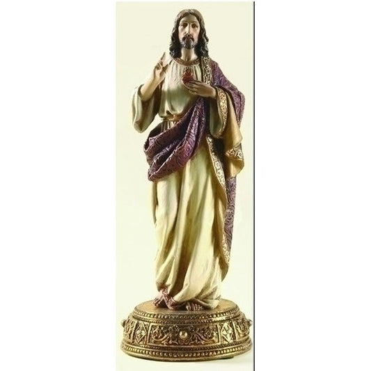 Sacred Heart of Jesus Heavenly Protectors Statue with Prayer Drawer