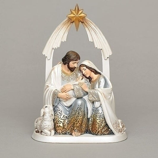 Holy Family Nativity Gold Ombre Statue