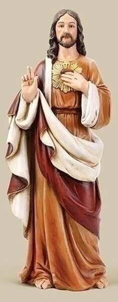 Sacred Heart Of Jesus Colored Large Scale Statue