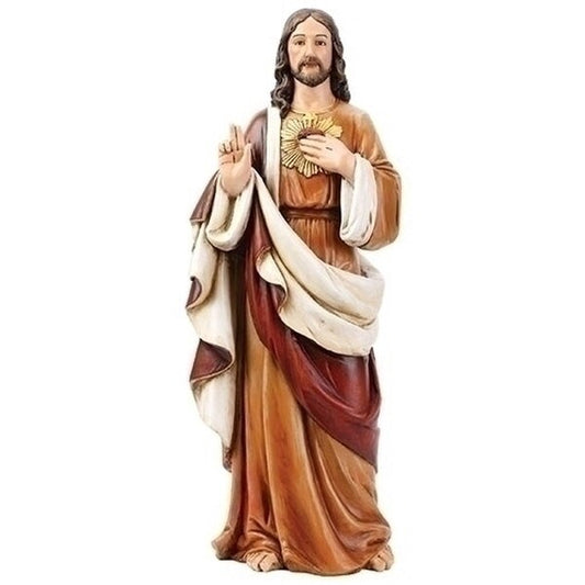 Sacred Heart of Jesus Christ Statue Classical Colors Large Size Figure