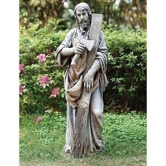 Religious Saint Joseph the Carpenter Statue Large Three Feet Tall Sculpture