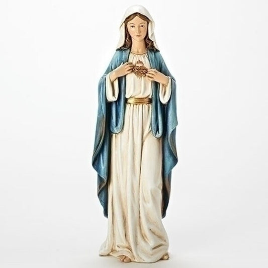Immaculate Heart of Mary Figure Statue Catholic Mother Replica