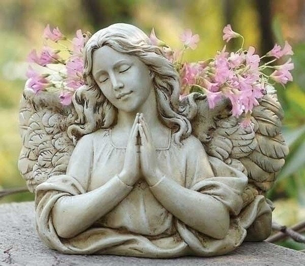 Angel Bust Sculptural Planter Statue Precious Face of an Beauty