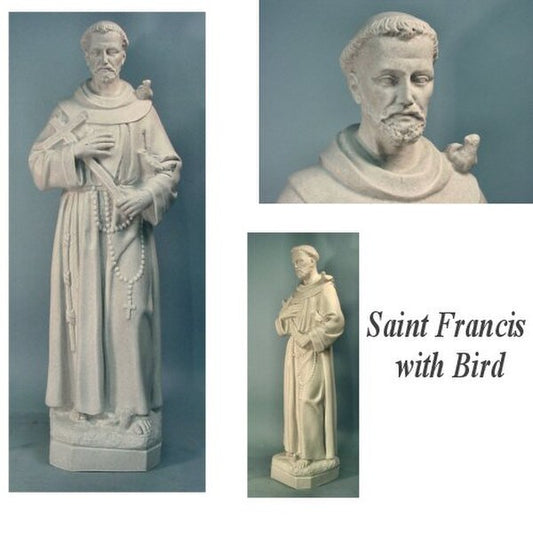 Saint Francis statue classical design faux granite