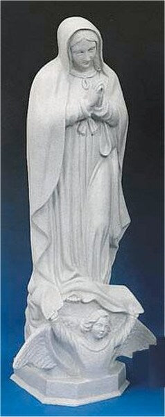 Our Lady Of Guadalupe Garden Faux Granite Statue