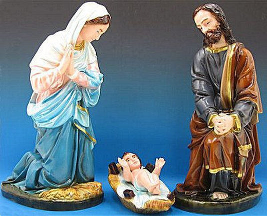 Holy Family Starter Statues Set Colored Church Nativity Outdoor Statuary