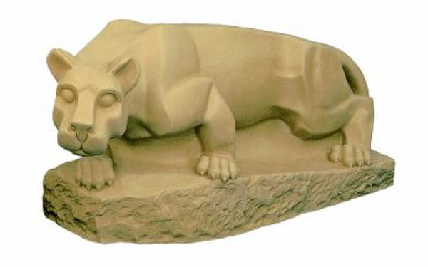 Nittany Lion Shrine Replica Mascot Statue University Park Campus Sculpture