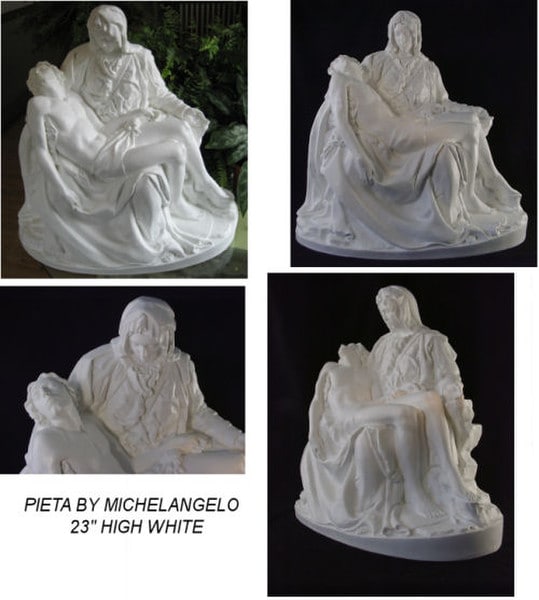 Pieta Garden Statue By Michelangelo