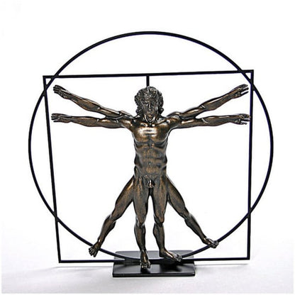 Vitruvian Universal Man Sculpture By DaVinci