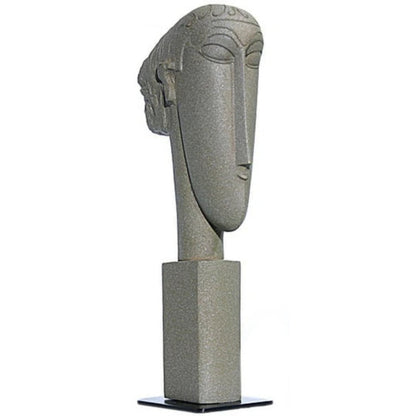 Abstract Head Statue By Modigliani