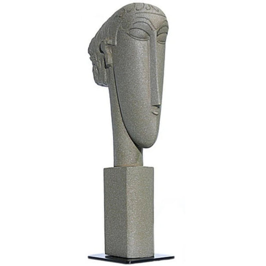 Abstract Head Statue By Modigliani