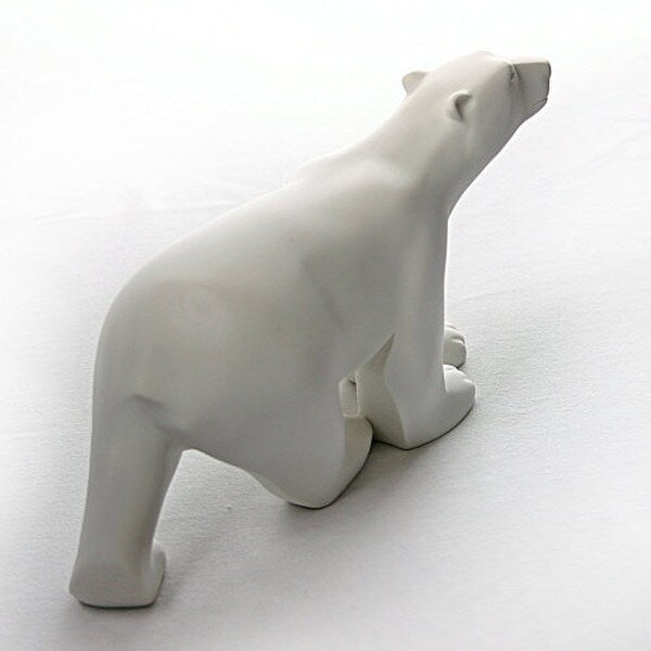 French Sculptor Polar Bear White Statue by Pompon Museum Reproduction