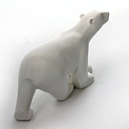 French Sculptor Polar Bear White Statue by Pompon Museum Reproduction