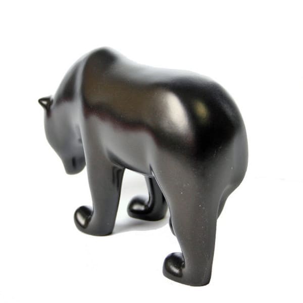 Dark Brown Bear with Head Down by Pompon Museum Reproductions