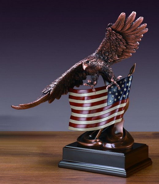 Eagle With American Flag Statue United States of America Awards
