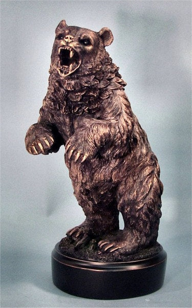 Standing Bear Sculpture Roaring