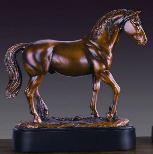 Classical Horse Statue Figurine Large High End Sculpture Trotting Art