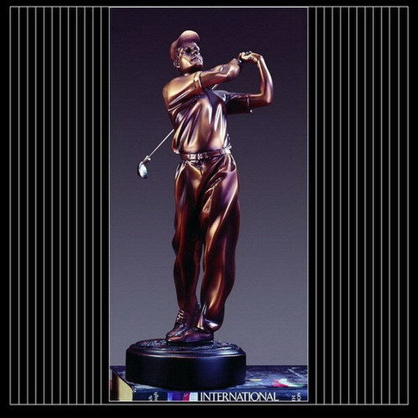 Oh Yes Hole in One Golfer Sculpture Bronze Highlights Statue