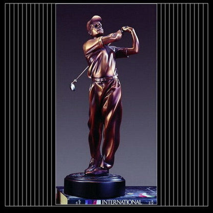 Oh Yes Hole in One Golfer Sculpture Bronze Highlights Statue