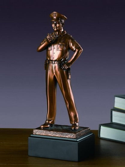 Police office Figurine Statuette Artwork Tribut Sculpture Award Public