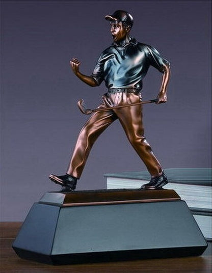 Golf Sport Winner Sculpture Making Shot Award second Place Trophy