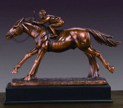 Horse and Jockey Statue