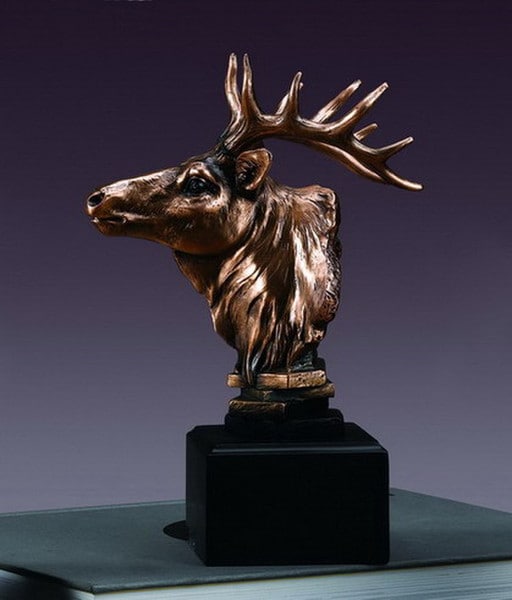 Elk Sculpture Figurine Bust Award Gift Trophies Decor Classic statue