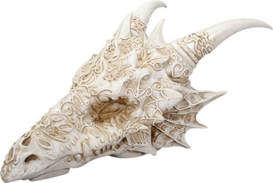 Filigree Dragon Head Skull Sculpture