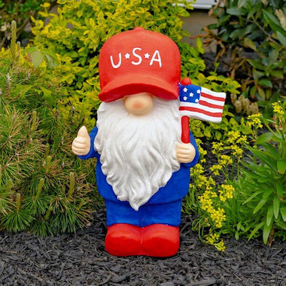 American Pride Garden Gnomes Set of Six Statues