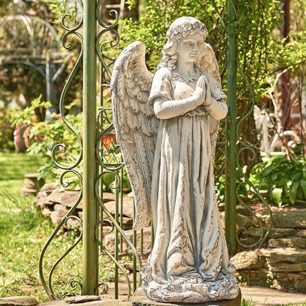 Gabriella Praying Angel Garden Statue