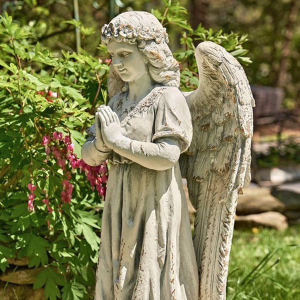 Gabriella Praying Angel Garden Statue
