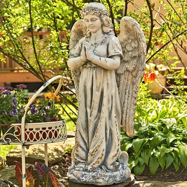 Gabriella Praying Angel Garden Statue