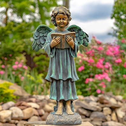 Angel Reading Book Garden Statue 39" High