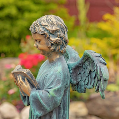 Angel Reading Book Garden Statue 39" High