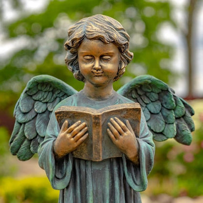Angel Reading Book Garden Statue 39" High