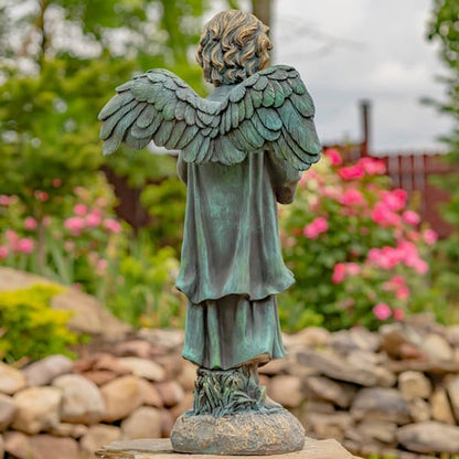 Angel Reading Book Garden Statue 39" High
