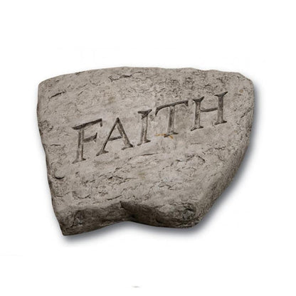 Faith Garden Stone with optional Wall Display Memorial inspirational saying
