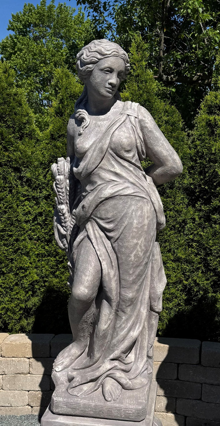 Fall Goddess Life-Size Garden Statue Harvest Goddess