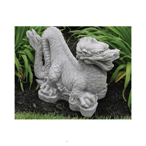 Fire Asian Dragon Sculpture 17" Long