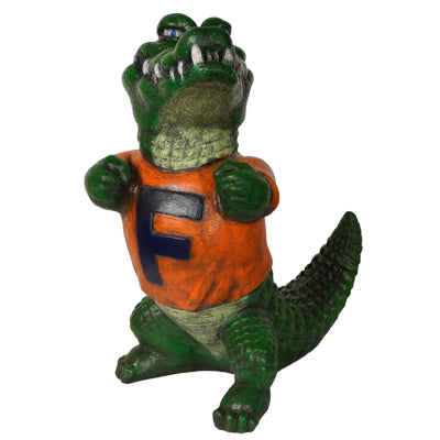 Florida Gators Albert mascot cast stone statue shown in team colors