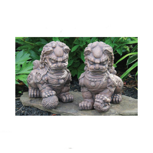 Foo Dogs Statues Set