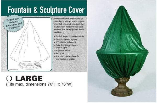 Fountain Cover Large For Winter Winterizing your Garden décor