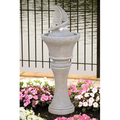 Fountainette Sailboat Fountain 41" High Fountain Sculptural